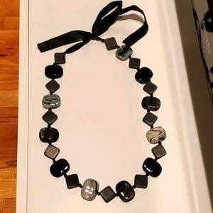 Women's polished stone necklace